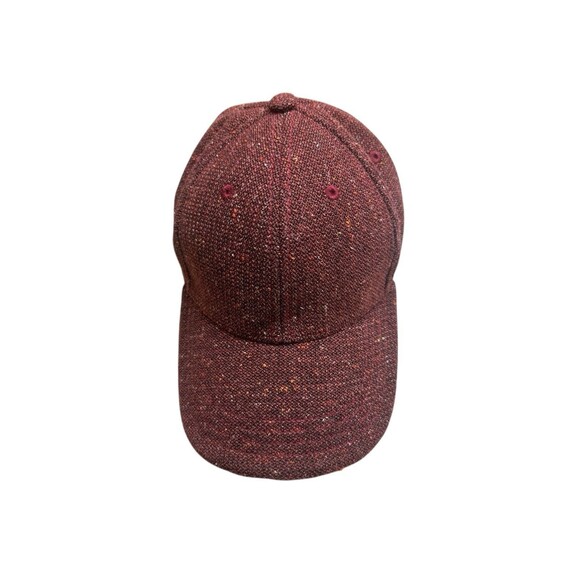 Autumn Tweed Ball Cap Women's One Size Cranberry Vintage Style Adjustable - Picture 4 of 6